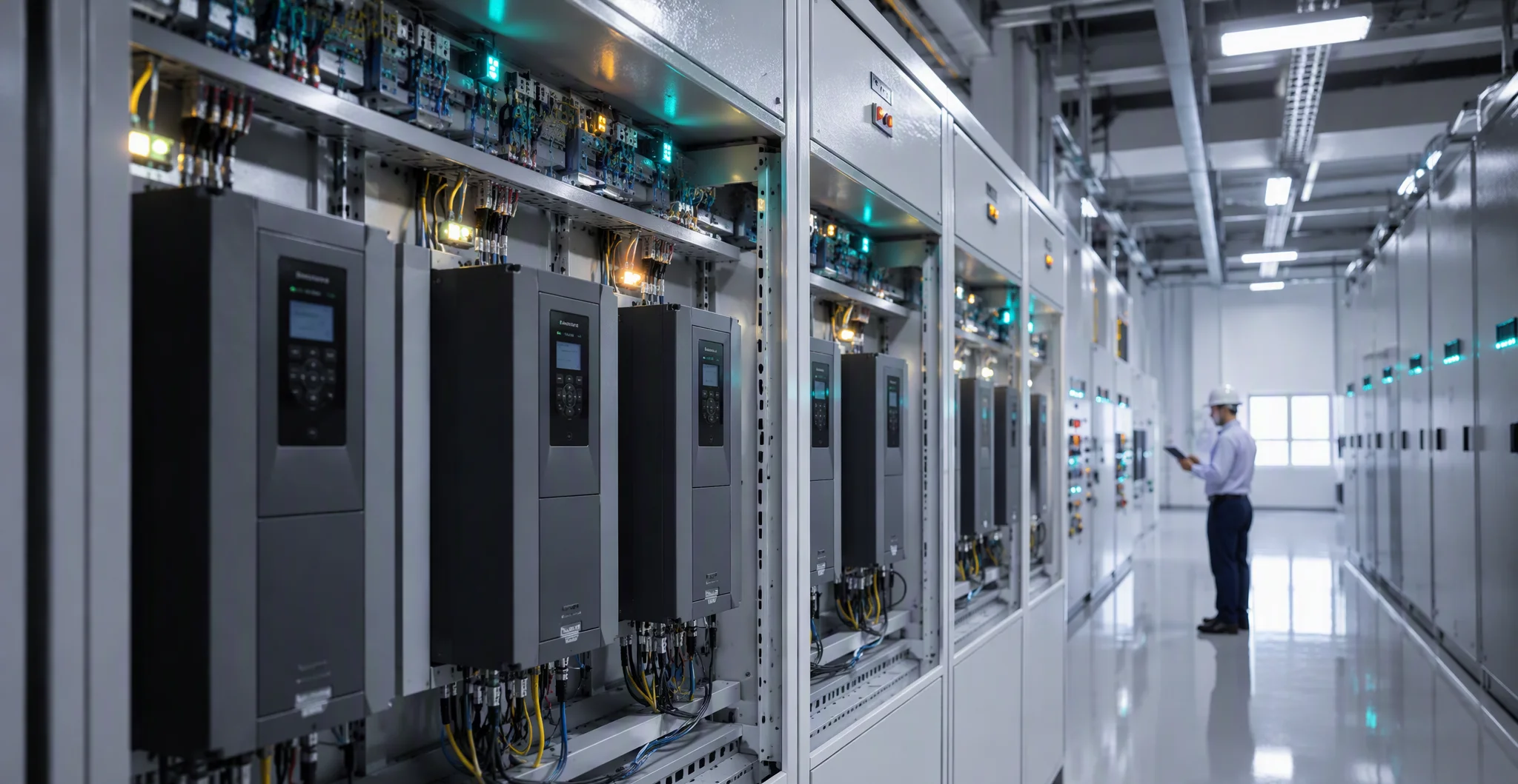 IDEEI drive cabinets on the production line