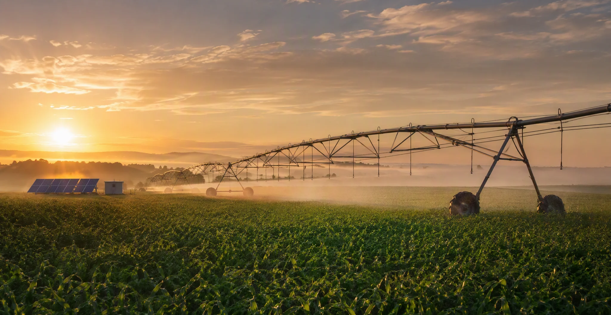 Solar pump inverter driving agricultural irrigation