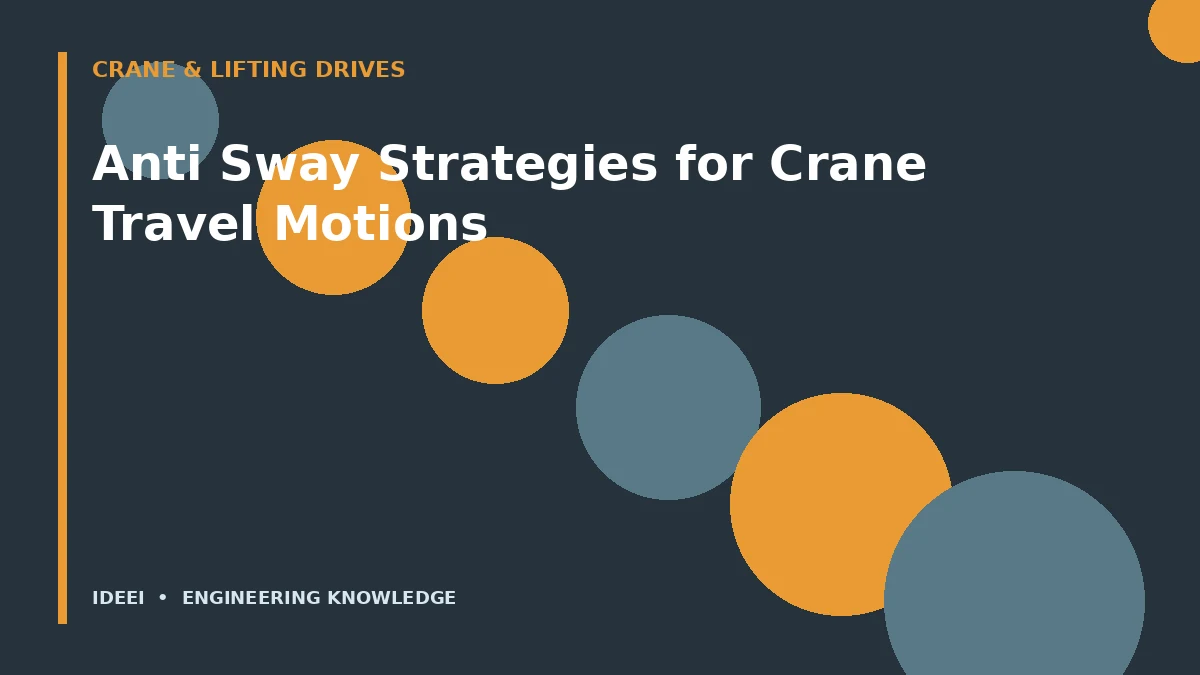 How Can a VFD Reduce Crane Load Sway