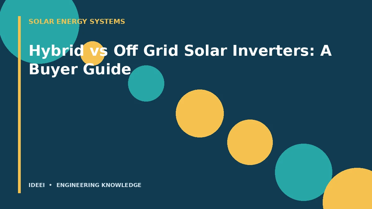 Hybrid vs Off Grid Solar Inverters: A Buyer Guide