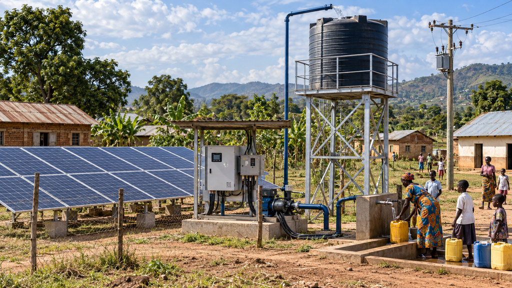 How to Design an 11kW Solar Water Pump System with Grid Backup in Uganda