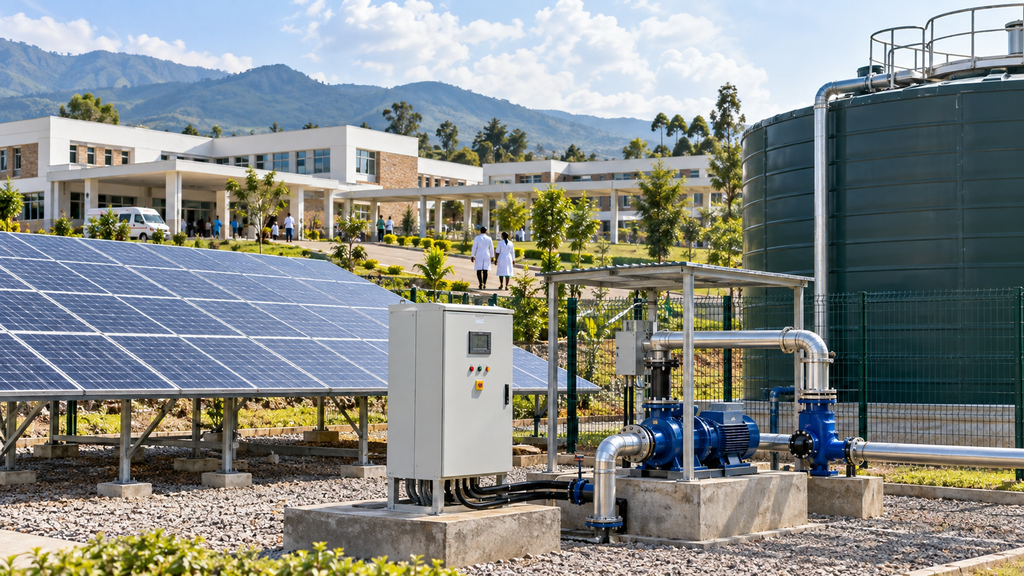 How to Design a 22kW Solar Pumping System for Hospital Water Storage in Rwanda