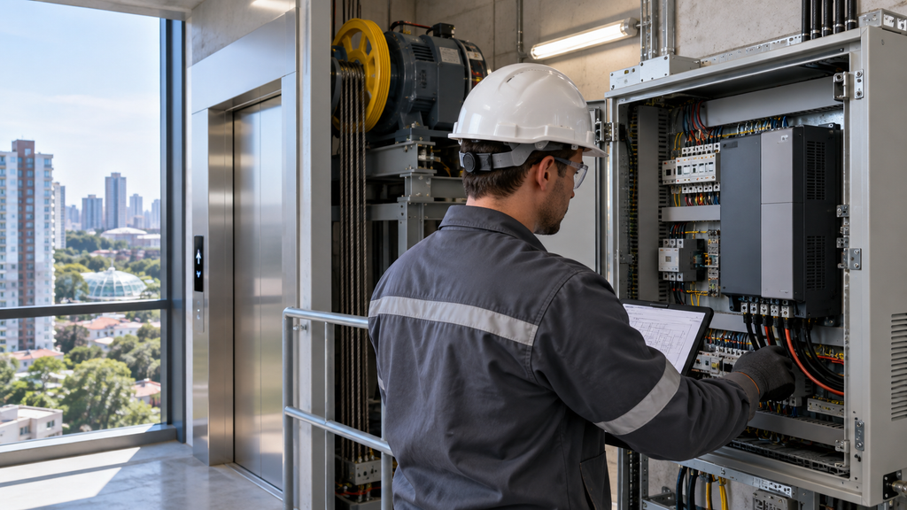 Como selecionar um inversor de elevador de 7,5 kW para modernização de um edifício no Brasil?