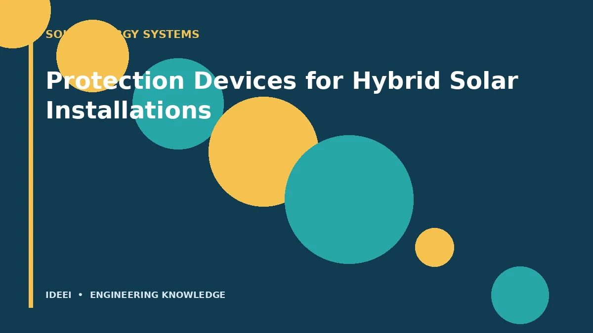 Protection Devices for Hybrid Solar Installations