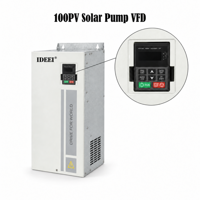 IDEEI 100PV Solar Pump Inverter 45–280kW MPPT 400V